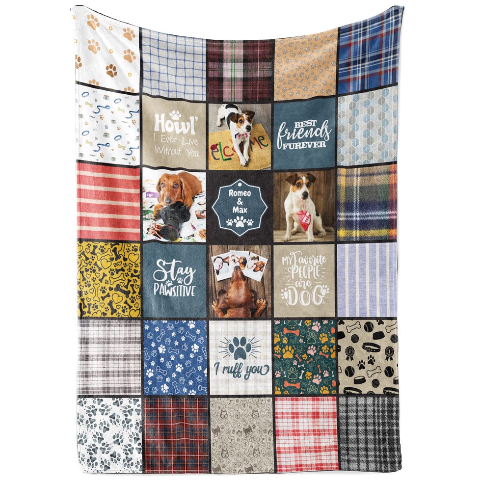 Personalized Dog Photo Throw Blanket